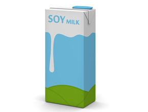 la leche de soya