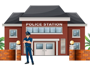 la estación de policia